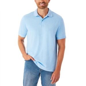 Member's Mark - Size X-Small - Men's Stretch Pique Polo - Light Blue